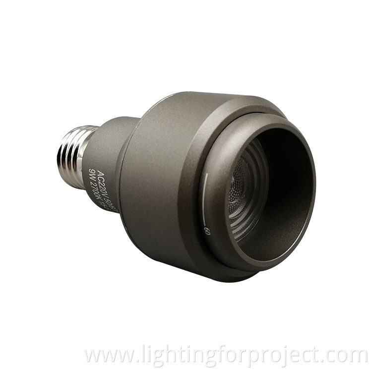 Anti-Glare/Full Watt/ Zoomable CRI95 7w LED light source